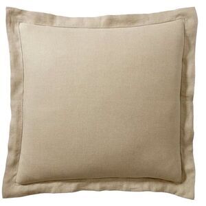 Pair Pottery Barn Flax Linen Euro Shams